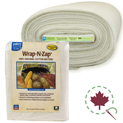Pellon Wrap-n-zap 90 Wide 100% Natural Cotton Batting Microwave Safe 100  Percent Cotton Batting 